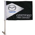 11.5" x 15" Single Reversed Digitally Printed Custom Car Flag